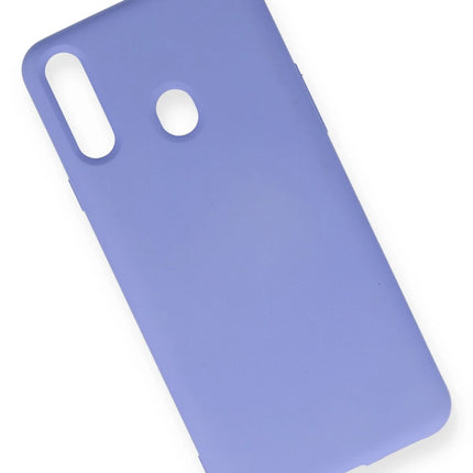 Samsung Galaxy A20S Nano içi Kadife Silikon Kılıf - Lila 2