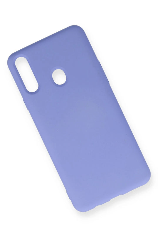 Samsung Galaxy A20S Nano içi Kadife Silikon Kılıf - Lila 2