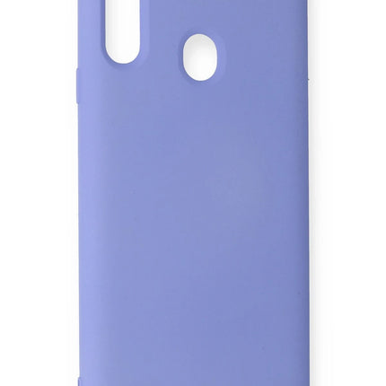 Samsung Galaxy A20S Nano içi Kadife Silikon Kılıf - Lila 3