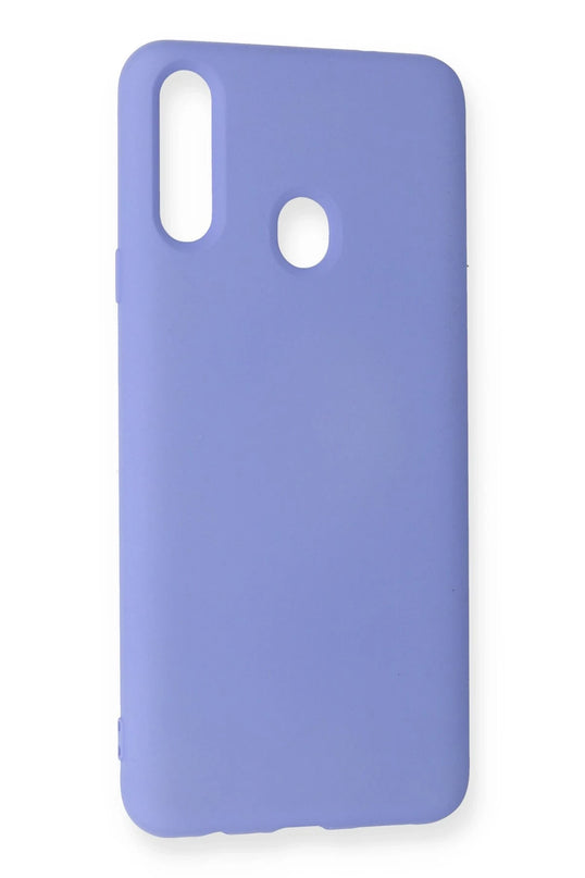 Samsung Galaxy A20S Nano içi Kadife Silikon Kılıf - Lila 3