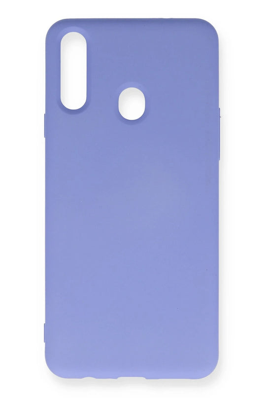 Samsung Galaxy A20S Nano içi Kadife Silikon Kılıf - Lila