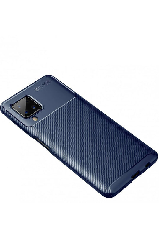 Samsung Galaxy A22 Auto Focus Karbon Kapak Kılıf - Lacivert 2