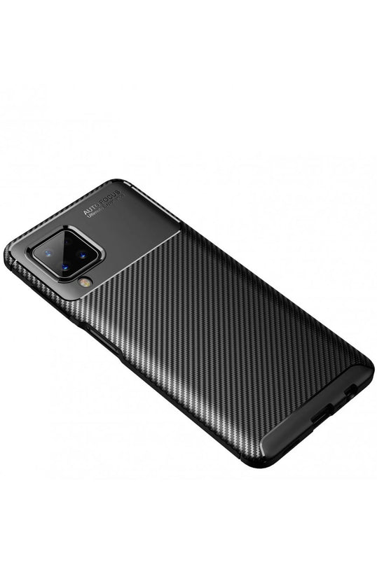 Samsung Galaxy A22 Auto Focus Karbon Kapak Kılıf - Siyah 2