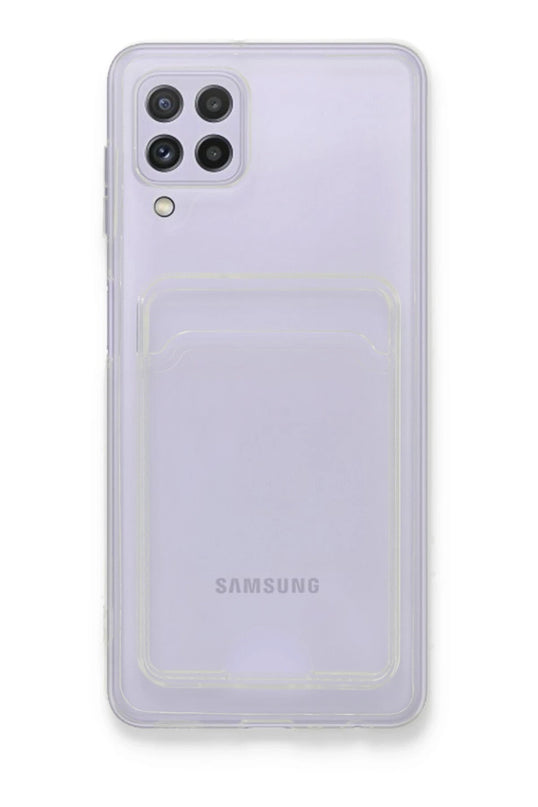Samsung Galaxy A22 Kart Şeffaf Silikon Kılıf 2