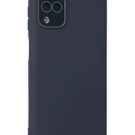 Samsung Galaxy A22 Lansman Glass Kapak Kılıf - Lacivert 2