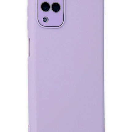 Samsung Galaxy A22 Lansman Glass Kapak Kılıf - Lila 2