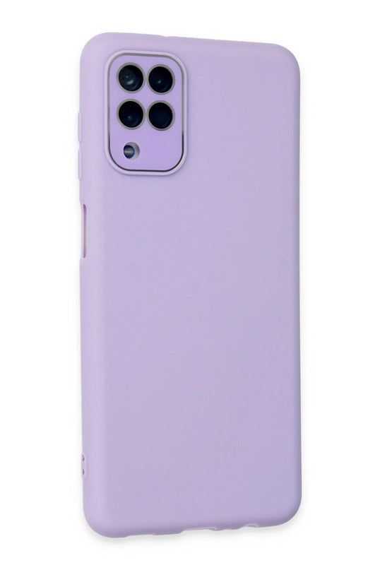 Samsung Galaxy A22 Lansman Glass Kapak Kılıf - Lila 2