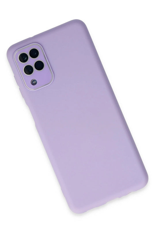 Samsung Galaxy A22 Lansman Glass Kapak Kılıf - Lila 3