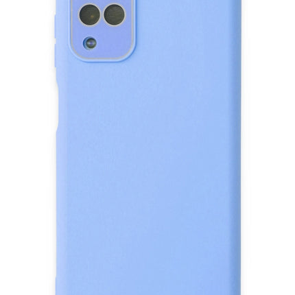 Samsung Galaxy A22 Lansman Glass Kapak Kılıf - Mavi