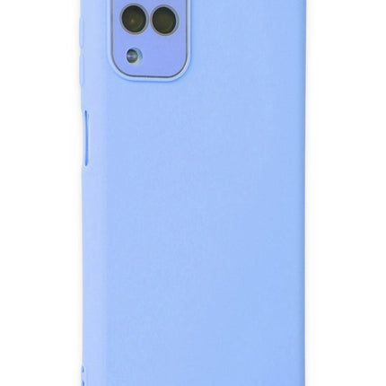 Samsung Galaxy A22 Lansman Glass Kapak Kılıf - Mavi 2