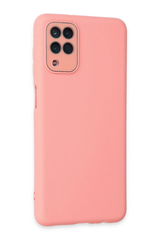 Samsung Galaxy A22 Lansman Glass Kapak Kılıf - Pembe 2