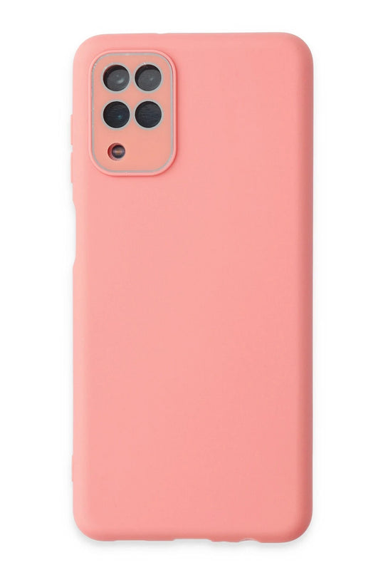 Samsung Galaxy A22 Lansman Glass Kapak Kılıf - Pembe