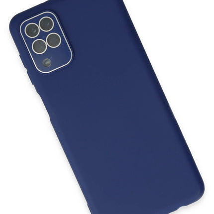 Samsung Galaxy A22 Lansman Glass Kapak Kılıf - Sky Blue 3