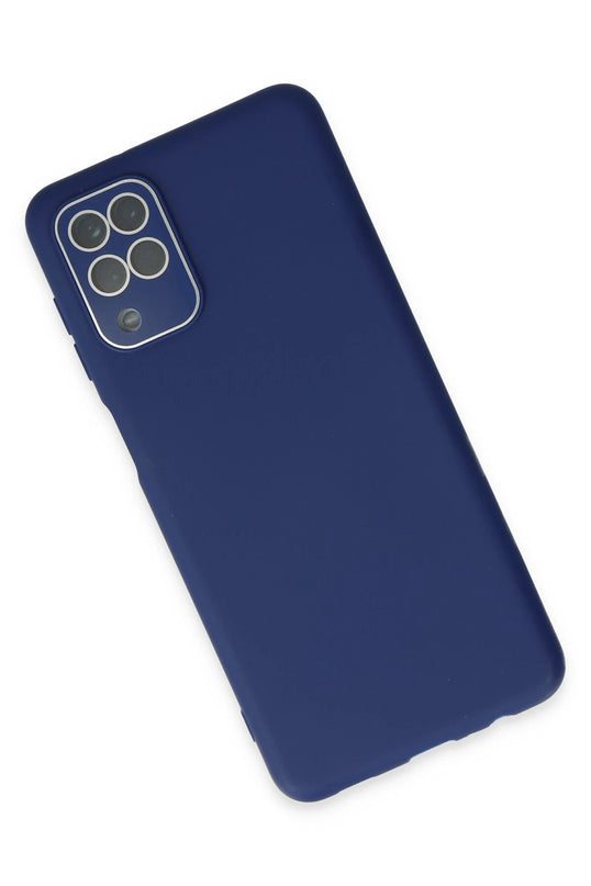 Samsung Galaxy A22 Lansman Glass Kapak Kılıf - Sky Blue 3