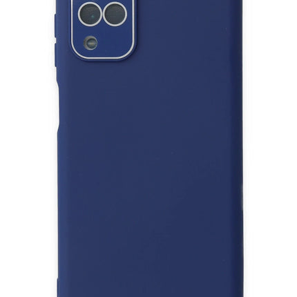 Samsung Galaxy A22 Lansman Glass Kapak Kılıf - Sky Blue