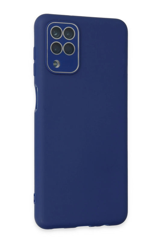 Samsung Galaxy A22 Lansman Glass Kapak Kılıf - Sky Blue 2