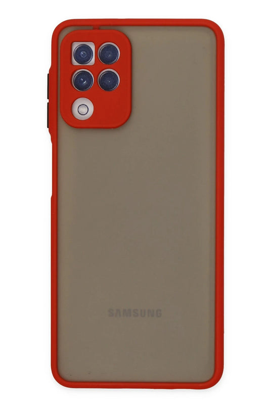 Samsung Galaxy A22 Montreal Silikon Kapak Kılıf - Kırmızı