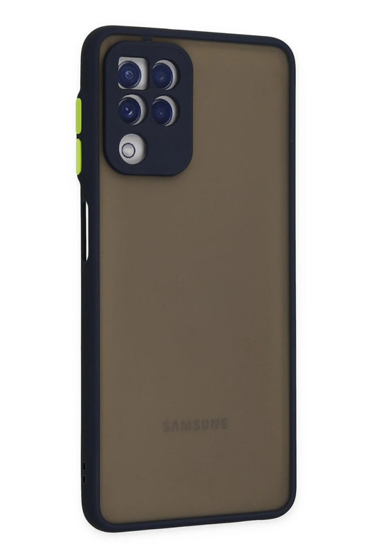 Samsung Galaxy A22 Montreal Silikon Kapak Kılıf - Lacivert 2