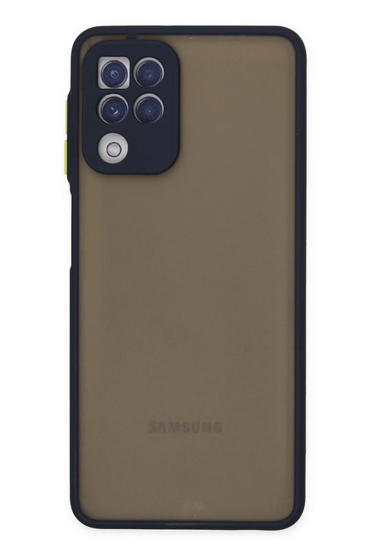 Samsung Galaxy A22 Montreal Silikon Kapak Kılıf - Lacivert