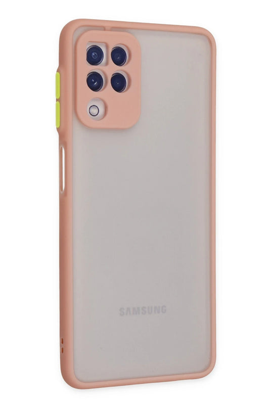 Samsung Galaxy A22 Montreal Silikon Kapak Kılıf - Pembe 2