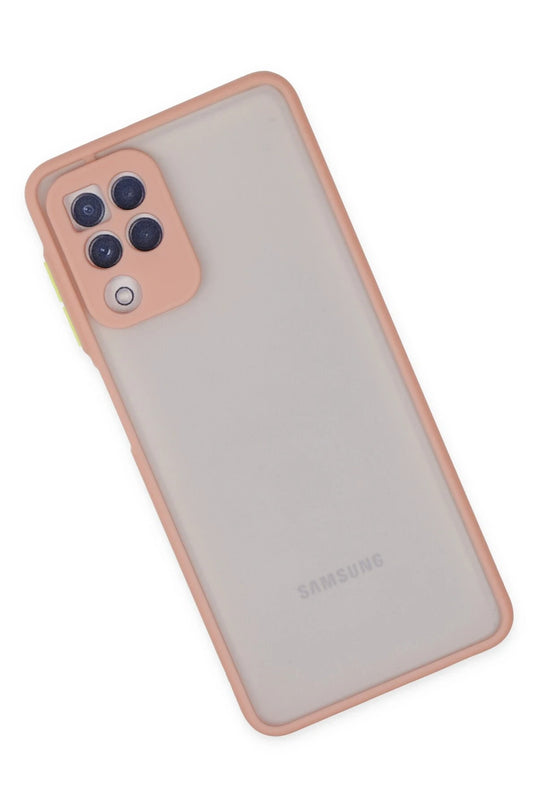 Samsung Galaxy A22 Montreal Silikon Kapak Kılıf - Pembe 3
