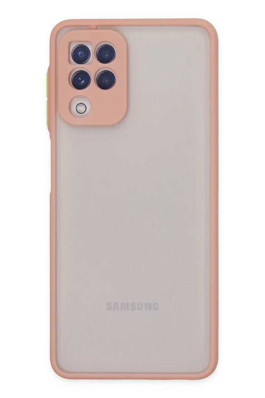 Samsung Galaxy A22 Montreal Silikon Kapak Kılıf - Pembe