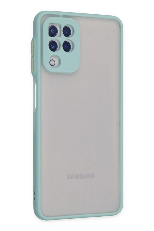 Samsung Galaxy A22 Montreal Silikon Kapak Kılıf - Turkuaz 2