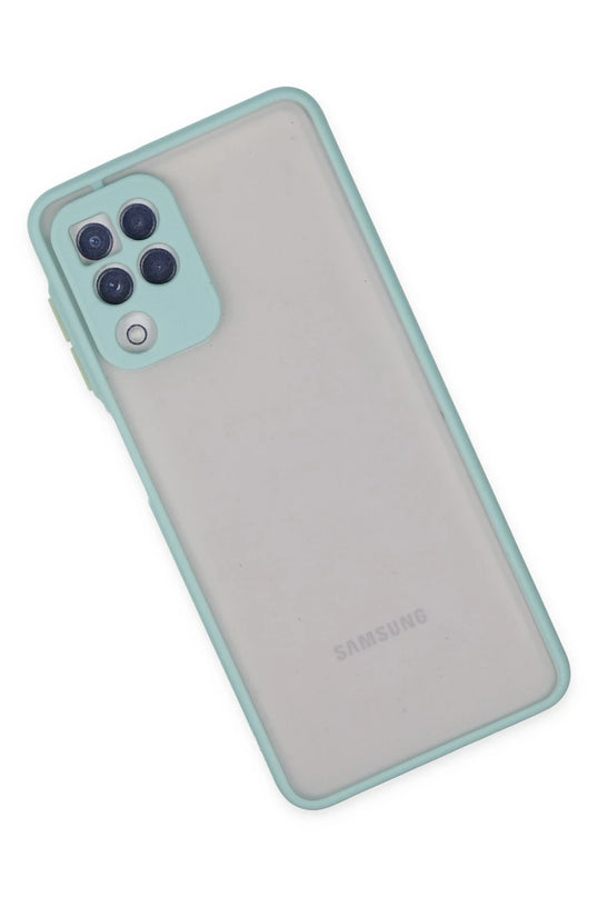 Samsung Galaxy A22 Montreal Silikon Kapak Kılıf - Turkuaz 3