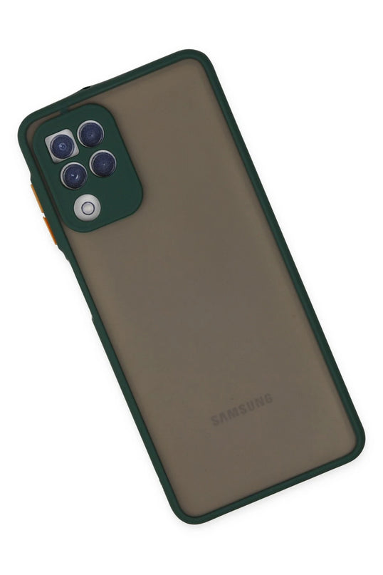 Samsung Galaxy A22 Montreal Silikon Kapak Kılıf - Yeşil 3
