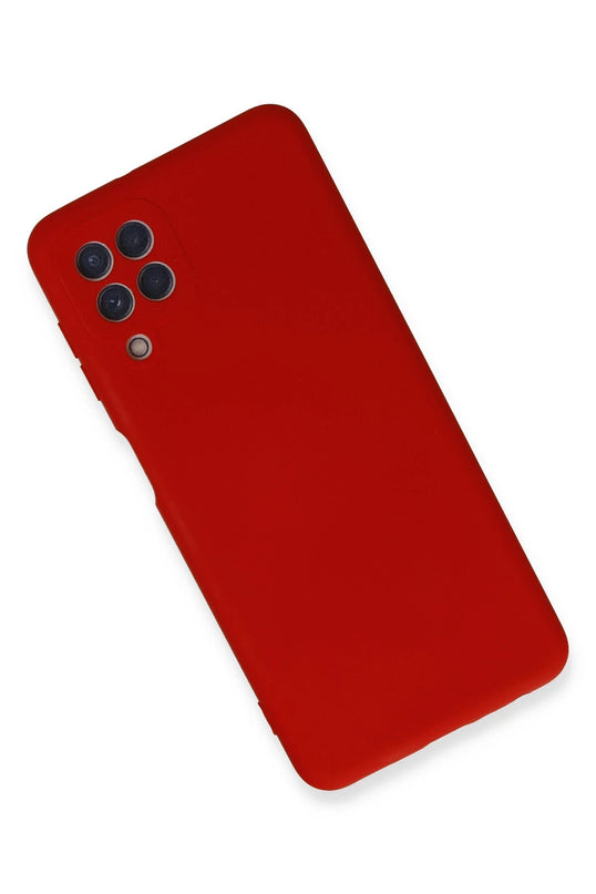 Samsung Galaxy A22 Nano içi Kadife Silikon Kılıf - Kırmızı 2