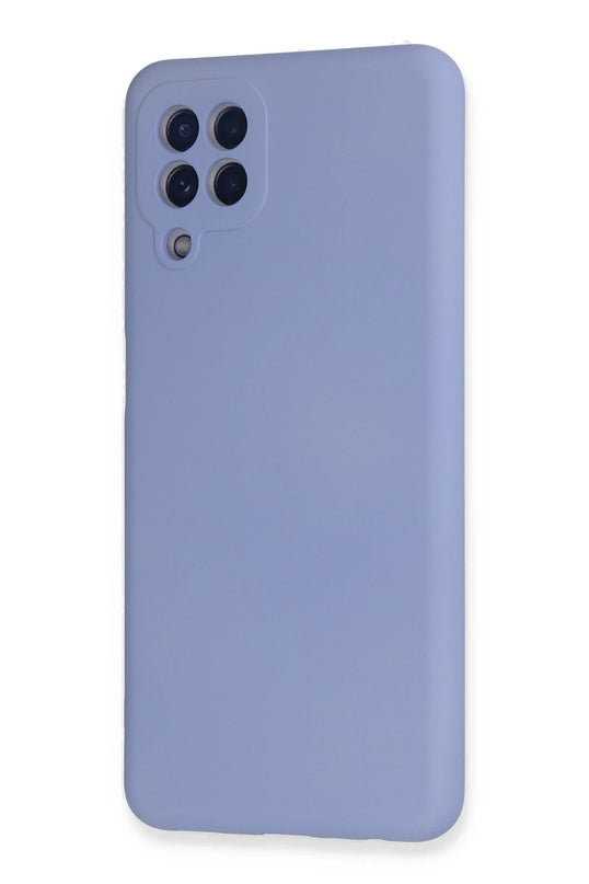Samsung Galaxy A22 Nano içi Kadife Silikon Kılıf - Lila 3