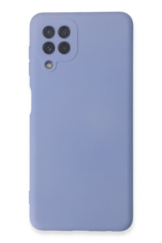 Samsung Galaxy A22 Nano içi Kadife Silikon Kılıf - Lila