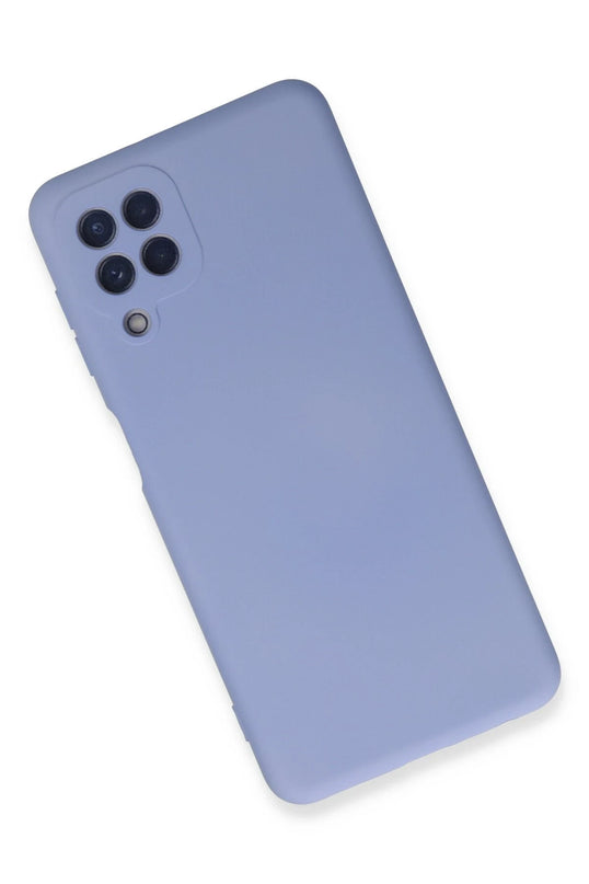 Samsung Galaxy A22 Nano içi Kadife Silikon Kılıf - Lila 2