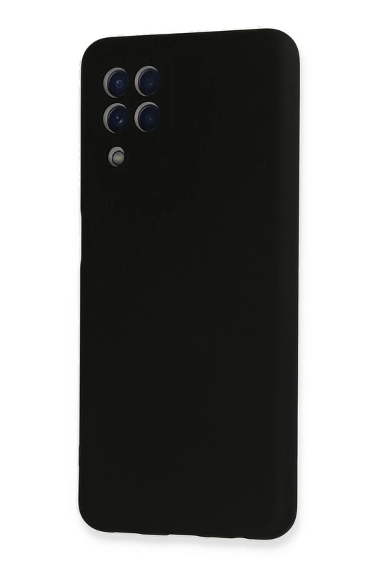 Samsung Galaxy A22 Nano içi Kadife Silikon Kılıf - Siyah 3