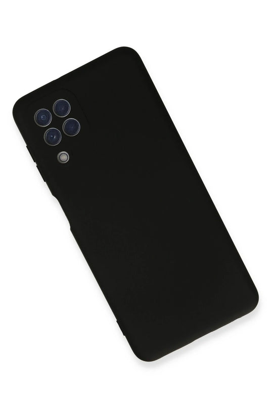 Samsung Galaxy A22 Nano içi Kadife Silikon Kılıf - Siyah 2