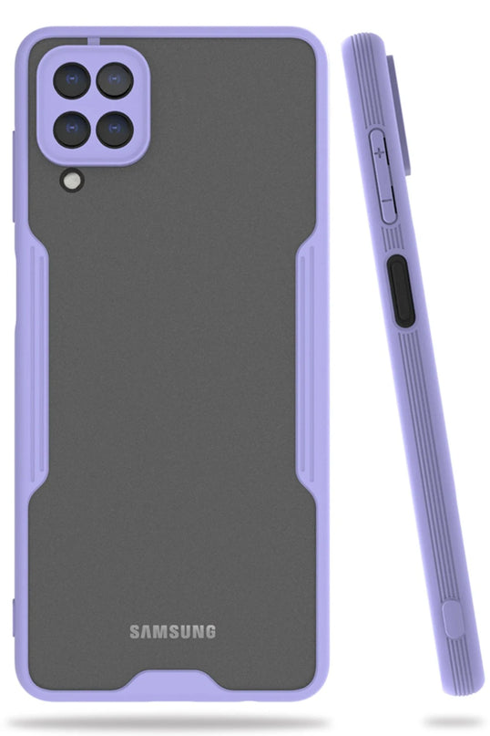 Samsung Galaxy A22 Platin Silikon Kılıf - Lila