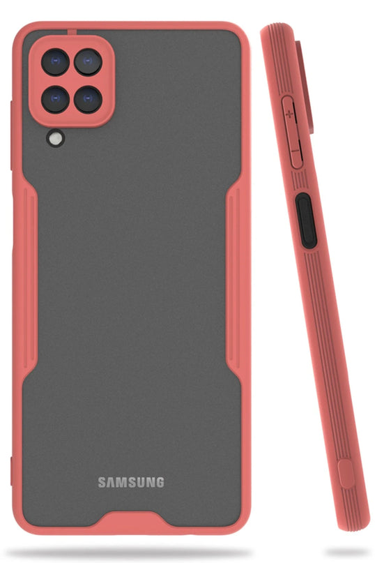 Samsung Galaxy A22 Platin Silikon Kılıf - Pembe