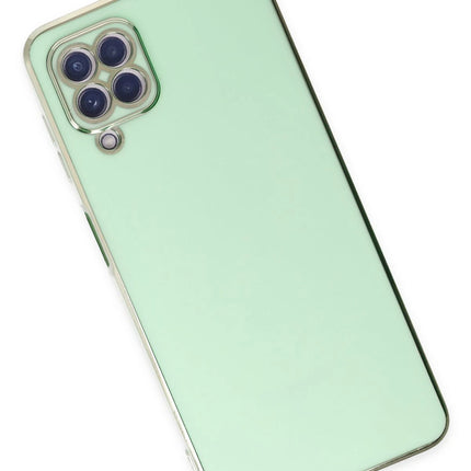 Samsung Galaxy A22 Volet Silikon Kılıf - Açık Yeşil 3