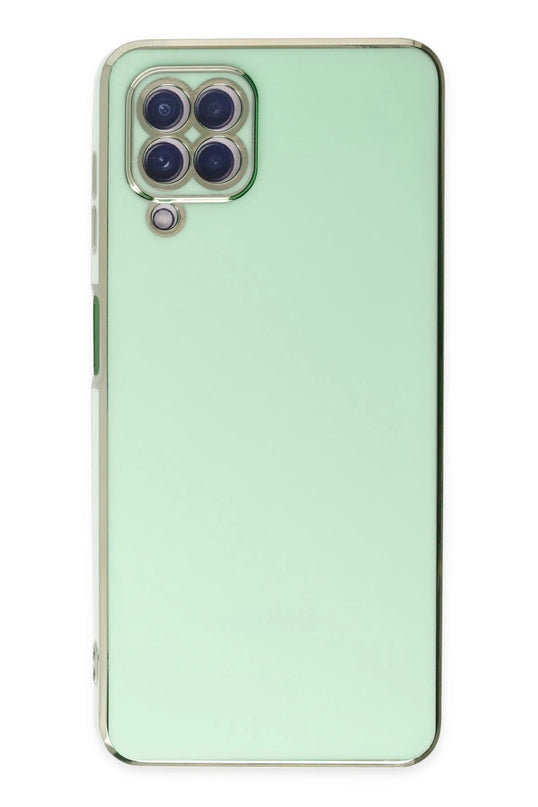 Samsung Galaxy A22 Volet Silikon Kılıf - Açık Yeşil 2