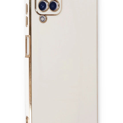Samsung Galaxy A22 Volet Silikon Kılıf - Beyaz
