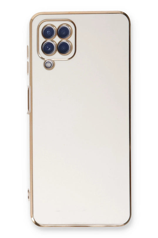Samsung Galaxy A22 Volet Silikon Kılıf - Beyaz 2