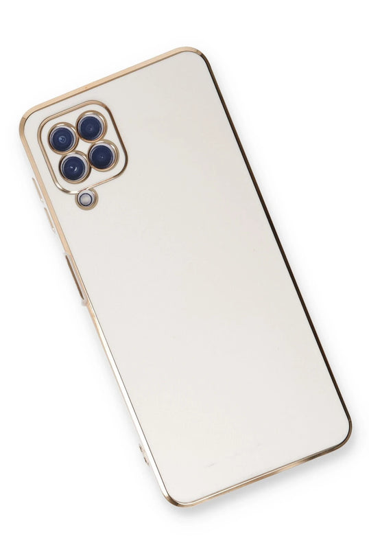 Samsung Galaxy A22 Volet Silikon Kılıf - Beyaz 3