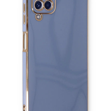 Samsung Galaxy A22 Volet Silikon Kılıf - Mavi
