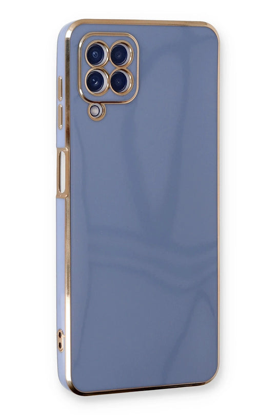 Samsung Galaxy A22 Volet Silikon Kılıf - Mavi