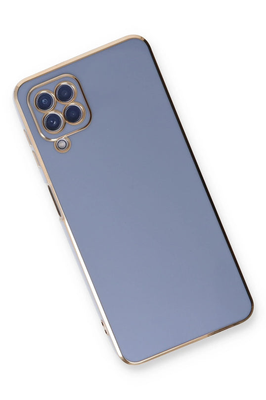 Samsung Galaxy A22 Volet Silikon Kılıf - Mavi 3