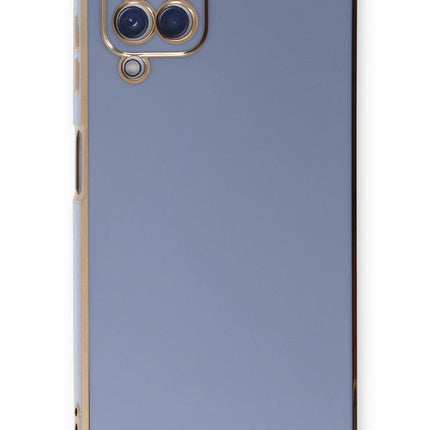 Samsung Galaxy A22 Volet Silikon Kılıf - Mavi 2