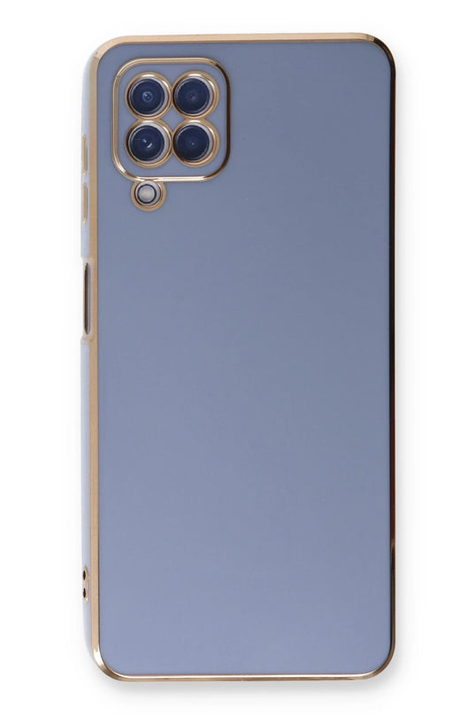 Samsung Galaxy A22 Volet Silikon Kılıf - Mavi 2