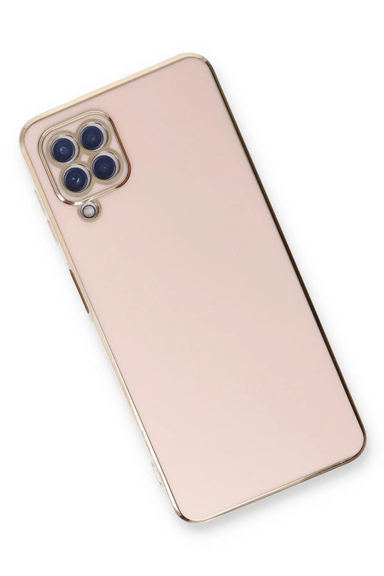 Samsung Galaxy A22 Volet Silikon Kılıf - Pembe 3