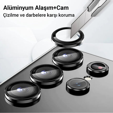 Samsung Galaxy A25 5G Valdez Metal Kamera Lens - Siyah 3