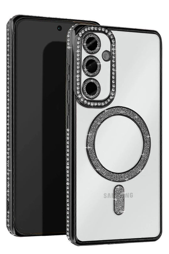 Samsung Galaxy A26 Joke Simli Magneticsafe Kılıf - Siyah